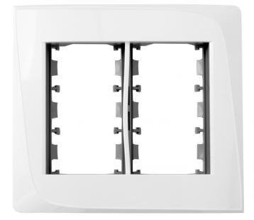 Placa + Bastidor 4X4 Tendenza Branco Pezzi