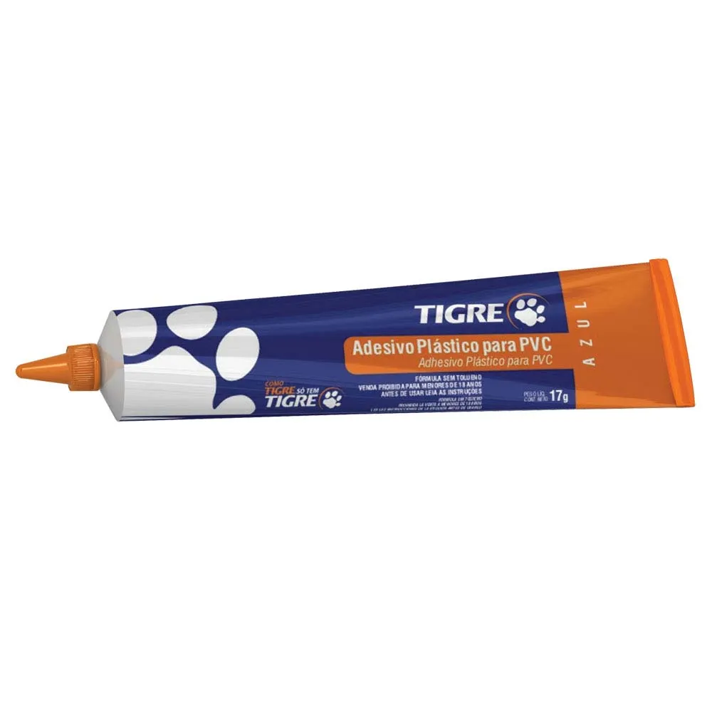 Adesivo pvc Incolor Bisnaga 17g - Tigre