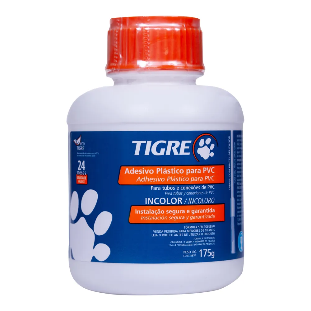 Adesivo pvc Incolor Frasco 175g Tigre