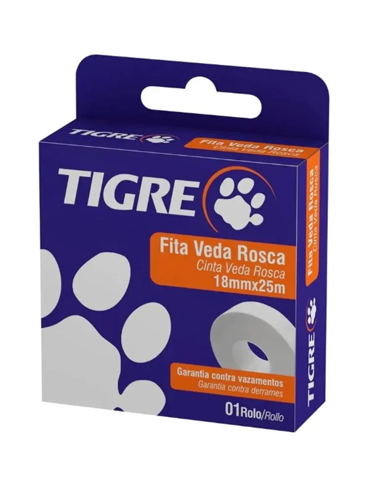 Fita Veda Rosca 18mmx25m Tigre