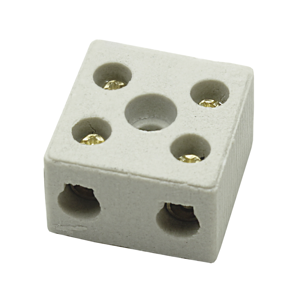 Conector Bipolar 16mm 50A 600v 2 polos Porcelana Empalux
