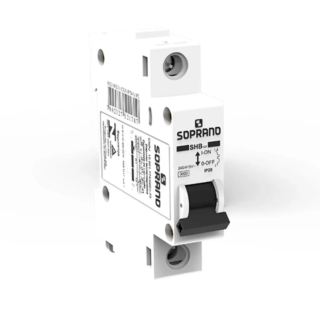 Disjuntor 50 Amperes shb1 gii-c050a Monofásico Soprano