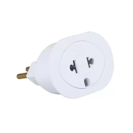 Adaptador 2P+T Universal 10a 250v~ Branco Ilumi