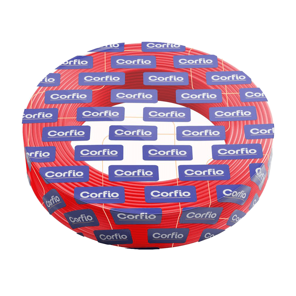 Cabo flexível 750V 16 mm p/metro Corfio (Vermelho)