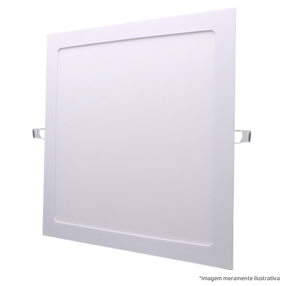 Painel Led 36w Quadrado Embutir 400X400mm - 6000K Empalux