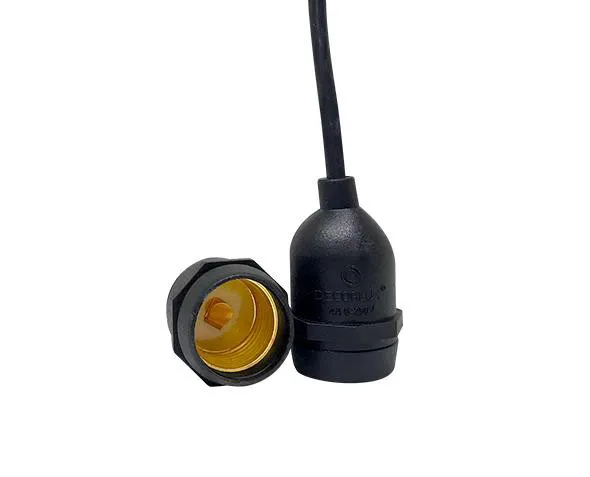 Bocal Pendente com Rabicho base E27 Preto G20