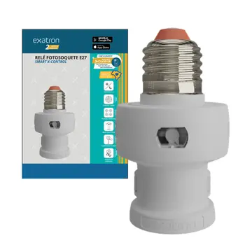 Relé fotosoquete c/timer smart x-control exatron