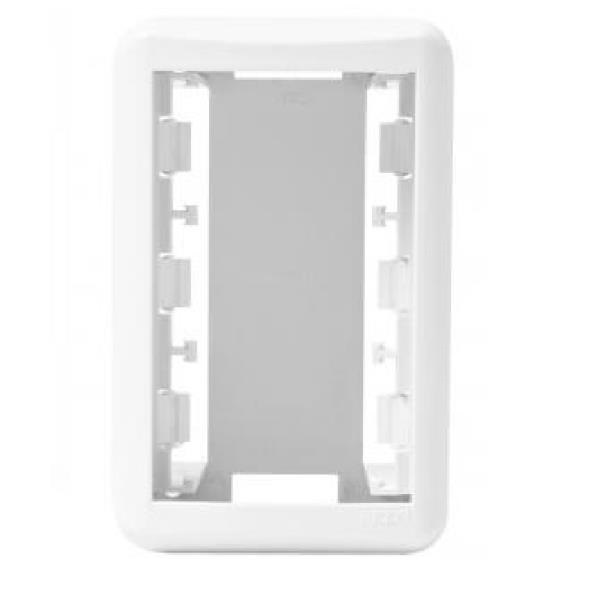 Caixa De Sobrepor P/ 3 Modulos C/Placa Branco Pezzi