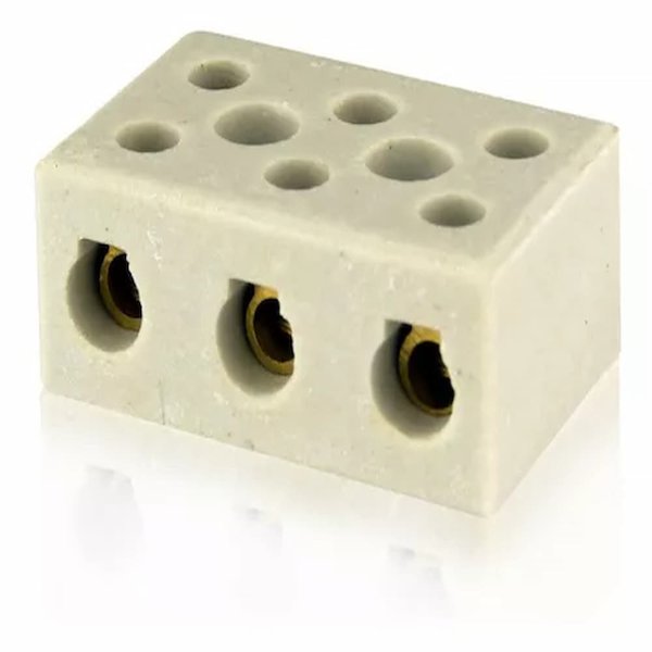 Conector de Porcelana Tripolar 16mm