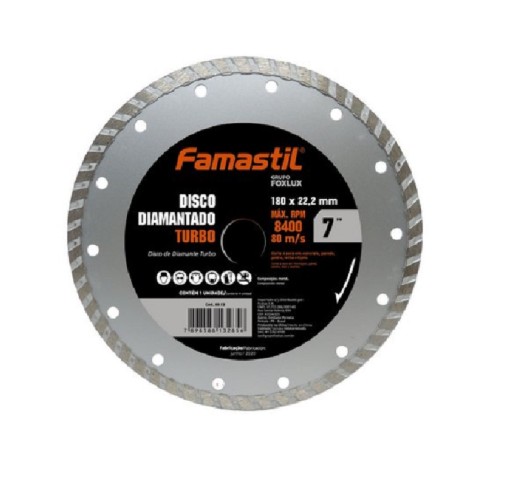 Disco Diamantado Turbo 7" 180 X 22,2mm