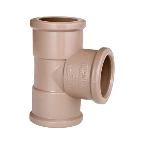 Tee de Redução Soldável 25 mm X 20 mm - Plastilit