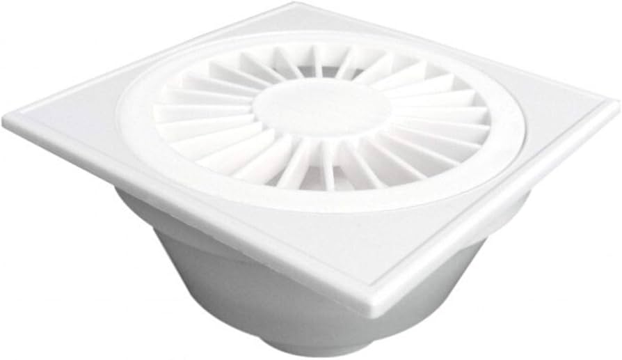 Ralo Sifonado Quadrado Branco DN 100 x 38 x 40 mm - Plastilit