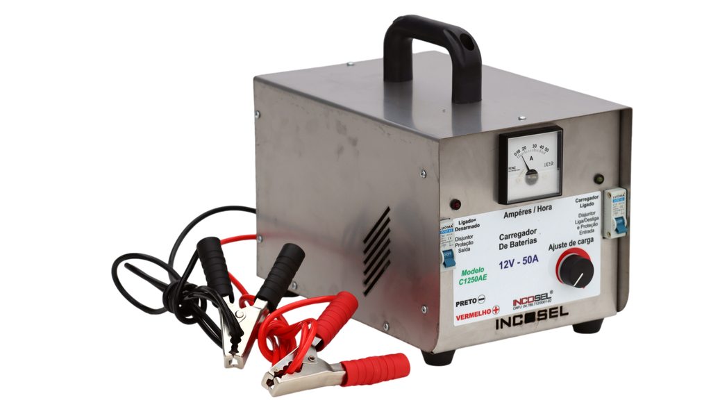 Carregador de Baterias 12v 50ah C1250AE Incosel