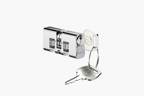 Cilindro Fechadura Cromado