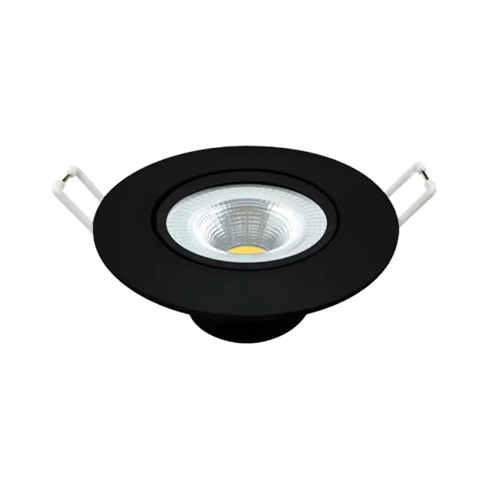 Spot Led 5W Redondo 6500K Preto Biv