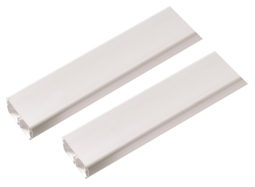 Canaleta Branca 20X10X2.000Mm Em Pvc C/Divisao C/Adesivo Pezzi