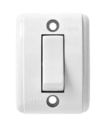 Interruptor Simples Retangular 10A 250V~ Branco I19 Pezzi
