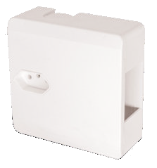 Caixa Disjuntora C/Tomada  2P+T 20A 250V~ S/Disjuntor Branca Pezzi