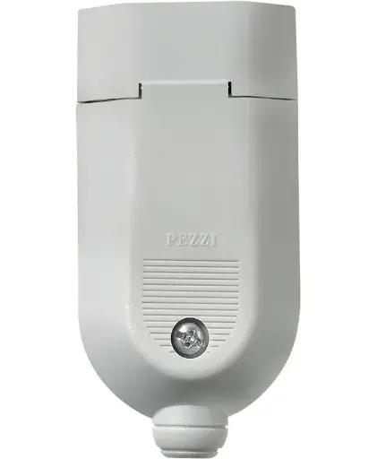 Plugue Femea Modello (2P+T) 10A 250V~ Cinza Pezzi
