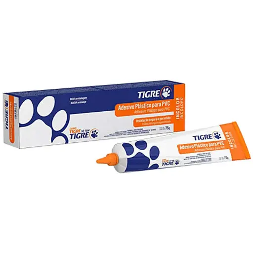 Adesivo pvc Incolor Bisnaga 75g Tigre