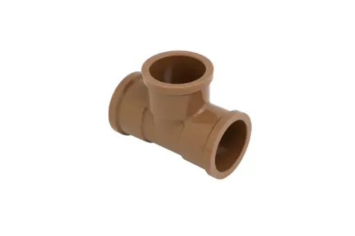 Tee de redução soldável 32x25 mm Tubozan