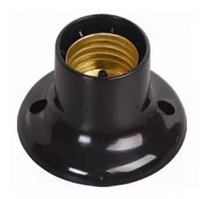 Soquete Fixo 150w 250v~ Preto Ilumi