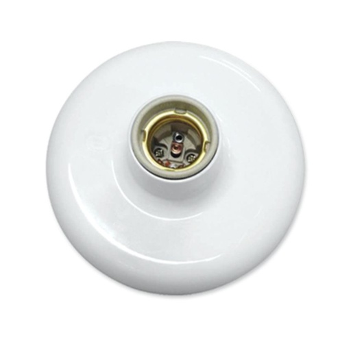 Plafon 100w 250v~ Branco C/ Recept Importado Ilumi