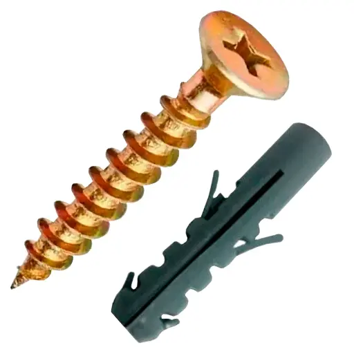 Parafuso Chipboard Chata Phillips com Bucha 6 mm