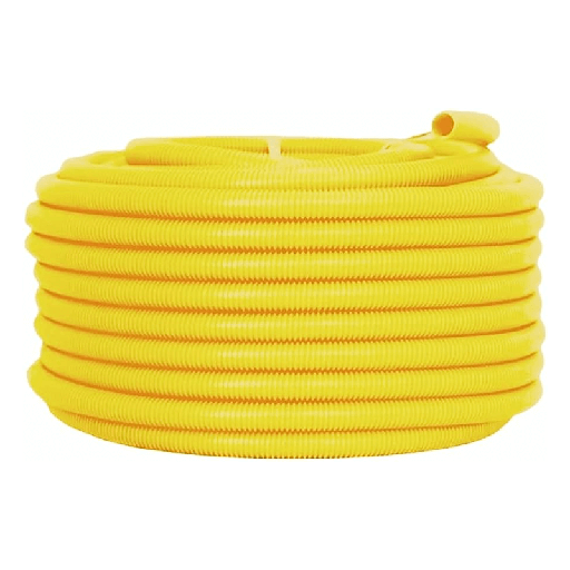 Eletroduto Flex. Corrugado amarelo IDP 25mm 3/4 c/50m