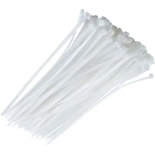 Abraçadeira Nylon 200x3,6 branca pacote c/100