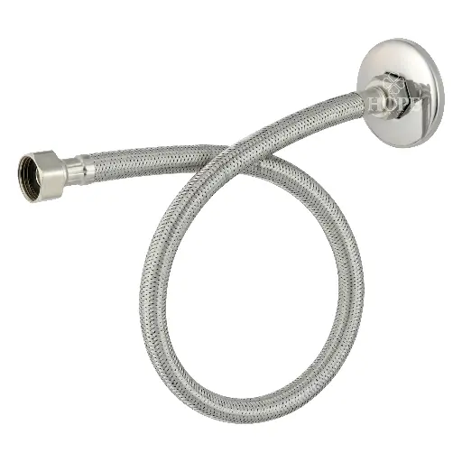 Engate flexível trançado aço inox 60cm c/ nipel