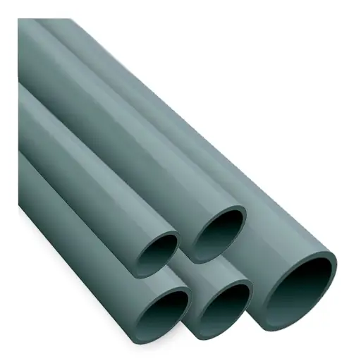 Tubo Eletroduto PVC S/Rosca Cinza Antichamas DN 3/4" 3 metros