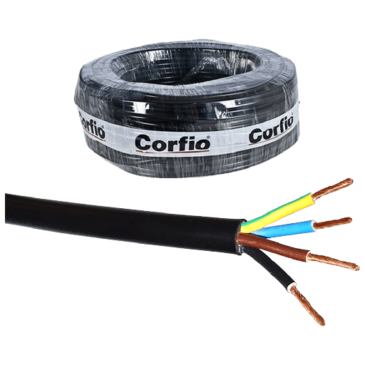 Rolo Cabo PP 5 vias x 4mm 100m Corfio