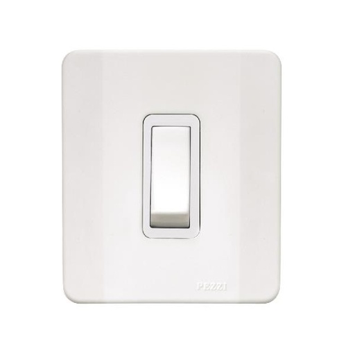 Interruptor Simples 10A 250V~ C/Placa e C/Caixa Simples Branca Pezzi