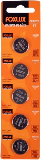 Bateria de Litio 3V Cr2025 Blister C/5