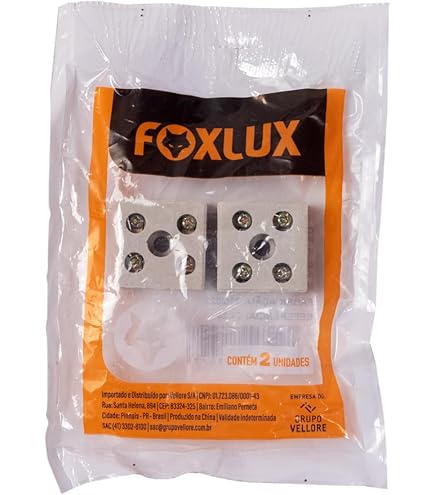 Conector de Porcelana Tripolar 10mm Foxlux