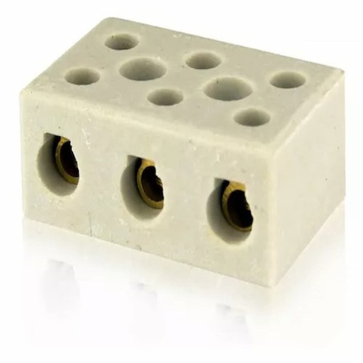 Conector de Porcelana Tripolar 16mm