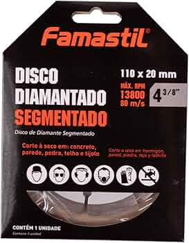 Disco Diamantado SEG 4 3/8 110 X 20 mm