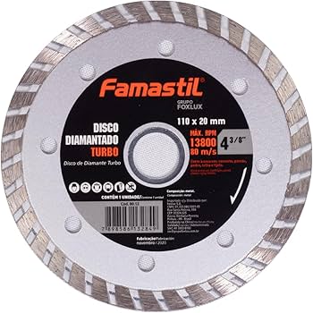 Disco Diamantado Turbo 4 3/8 110 X 20 mm