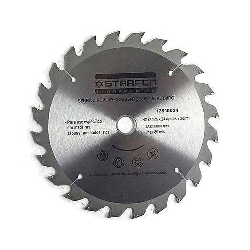 Serra Videa 7 1/4 40 Dentes 185 mm x 20 mm