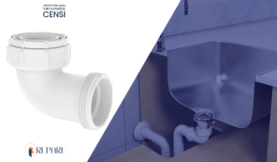 [7169-01001] Joelho Branco Para Sifao Tubo Extensivel Censi