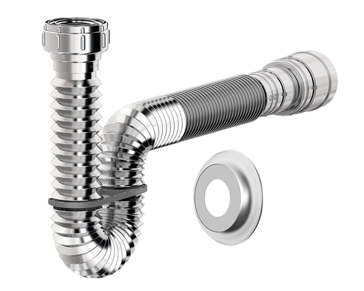 [7213-01001] Sifao Tubo Extensivel 1,1 M Cromado C/ Suporte E Canopla Censi