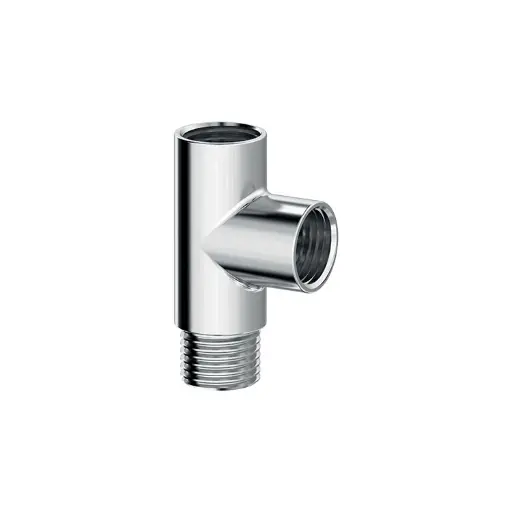 [850520-1] T De Latao Cromado - Rosca Femea X Femea 1/2" X Macho 1/2" Censi