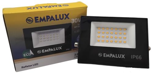 Refletor Led Bivolt 30W 3000K Empalux
