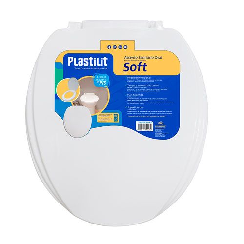 [25003009] Assento Sanitario Soft Branco - Plastilit