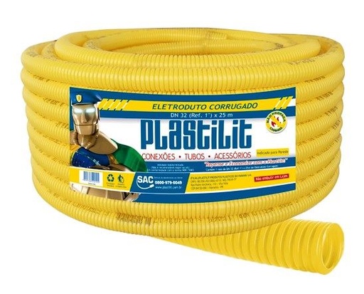 [20591001] Eletroduto Corrugado Leve DN 25 mm (3/4") X 50M - Plastilit
